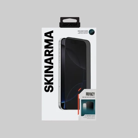 Skinarma Privacy Glass Screen Protector For Iphone 17 - Dustproof For Perfect Privacy And Security
